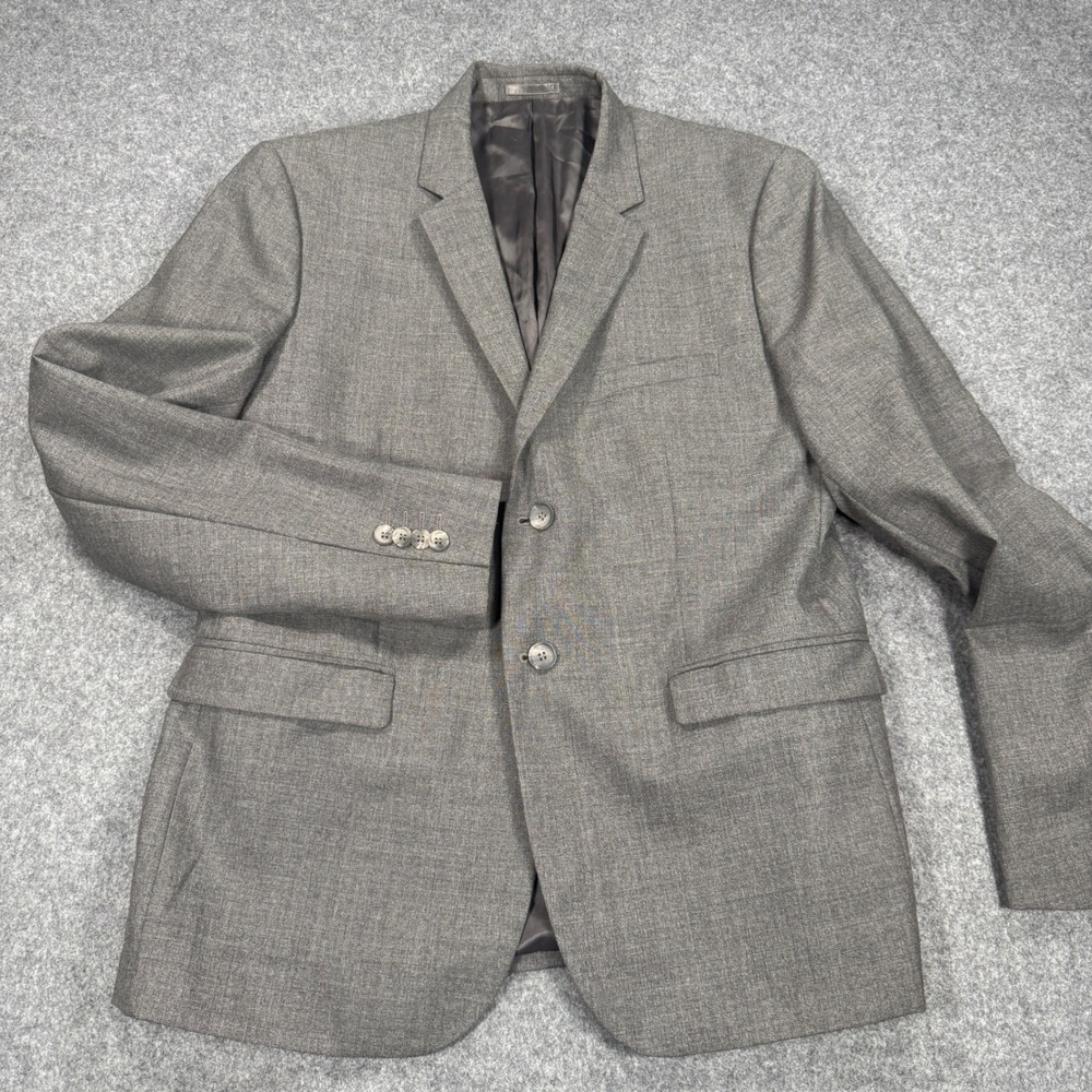 Devred 1902 Vitale Barberis Canonico Grey Wool Blazer Extra Slim Fit Jacket
